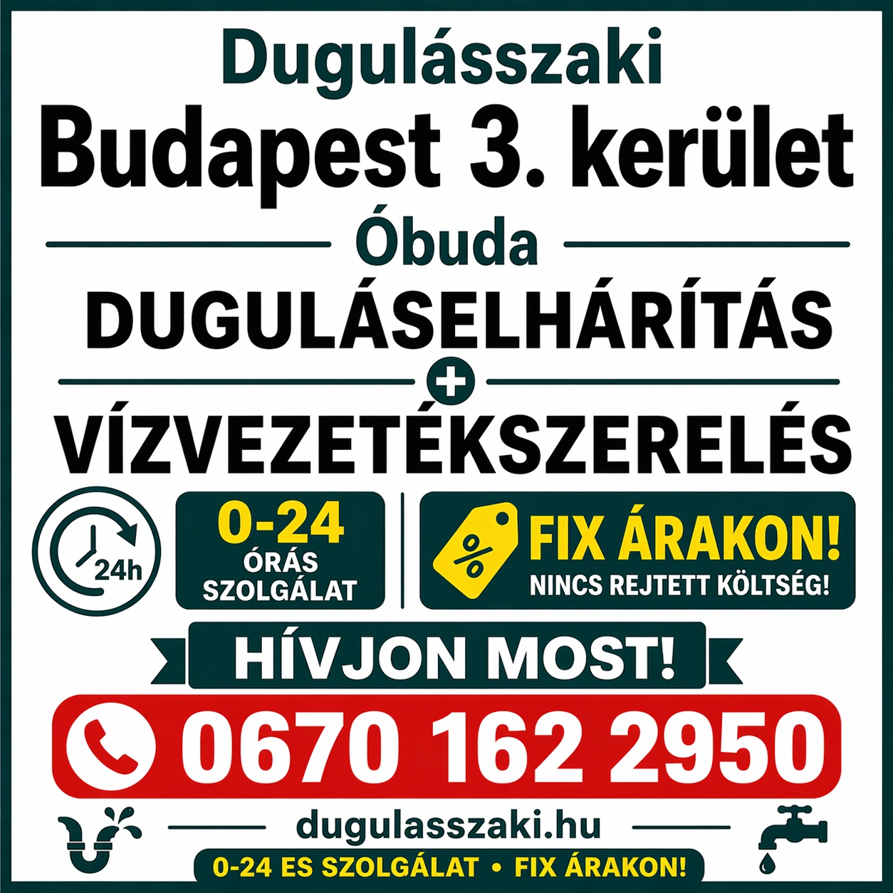 Duguláselhárítás 3. kerületben